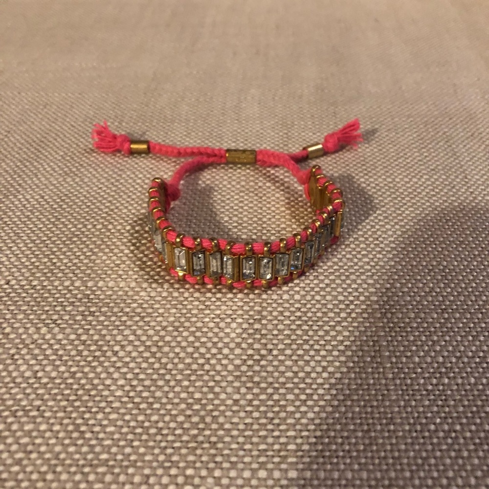 🐞 Pink JCrew Rhinestones Bracelet